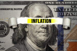 Torn,Bills,Revealing,Inflation,Words.,Idea,For,Fed,Consider,Interest